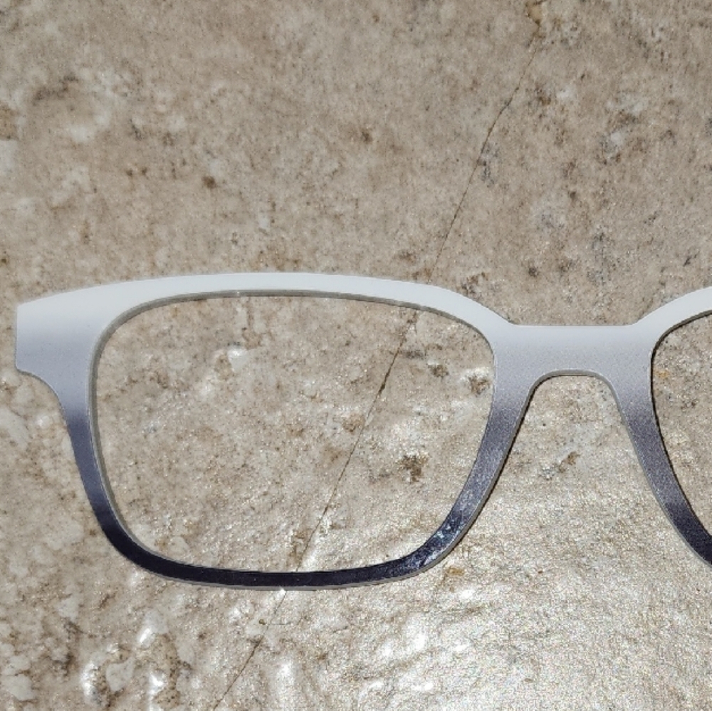 Gradient Black and White Finley Eyeglasses